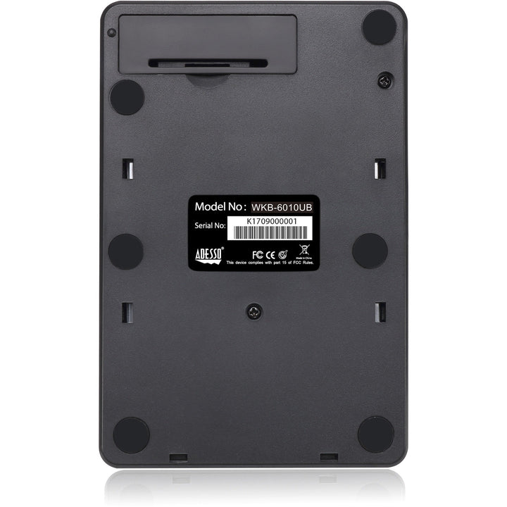 Image of Adesso Wkb6010ub Wireless 18-Key Numeric Usb Keypad, Black