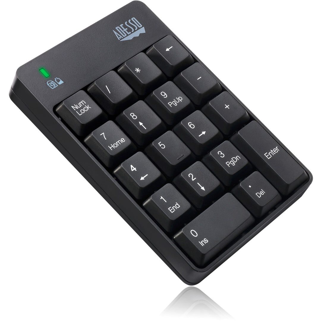 Image of Adesso Wkb6010ub Wireless 18-Key Numeric Usb Keypad, Black