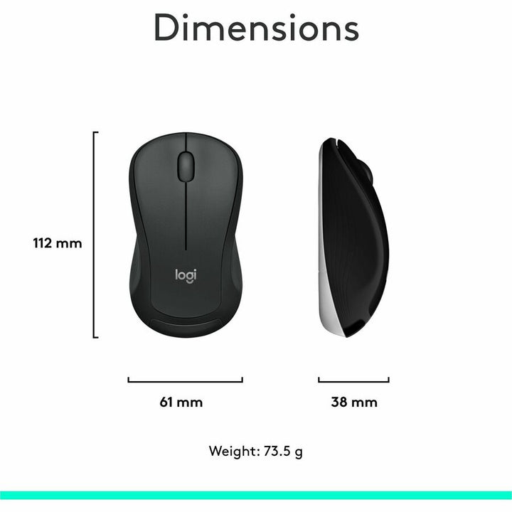 Image of Logitech® Mk540 Wireless Combo, 2.4 Ghz Frequency/30 Ft Wireless Range, Black