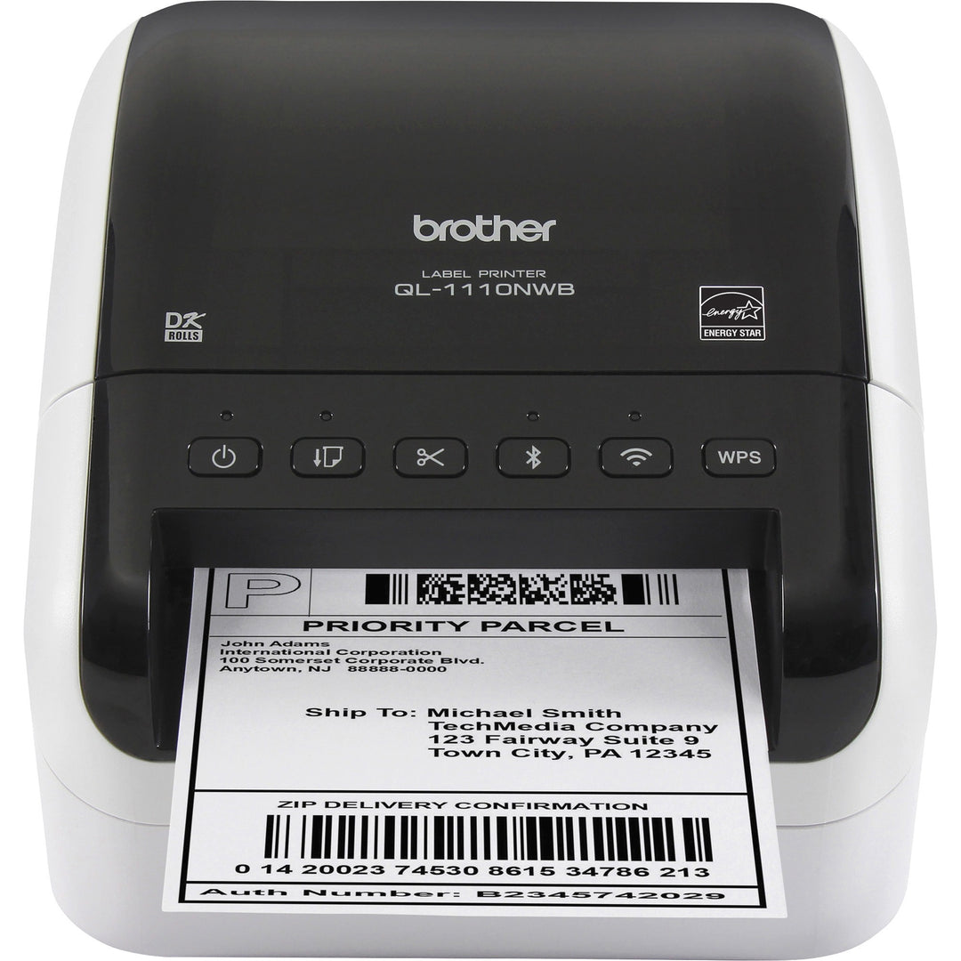 Image of Brother QL-1110NWB Wide Format, Professional Label Printer with Multiple Connectivity Options