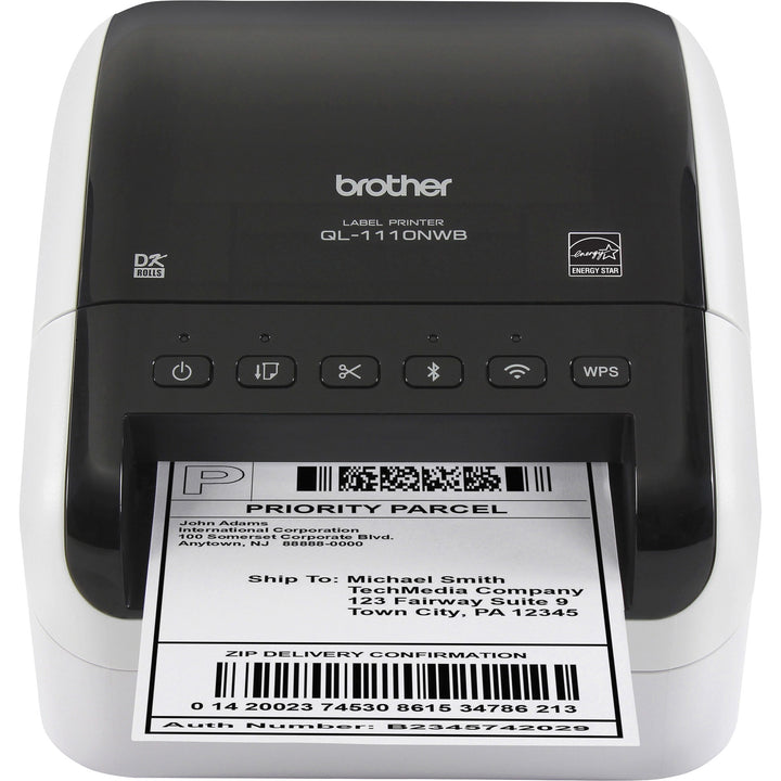 Image of Brother QL-1110NWB Wide Format, Professional Label Printer with Multiple Connectivity Options