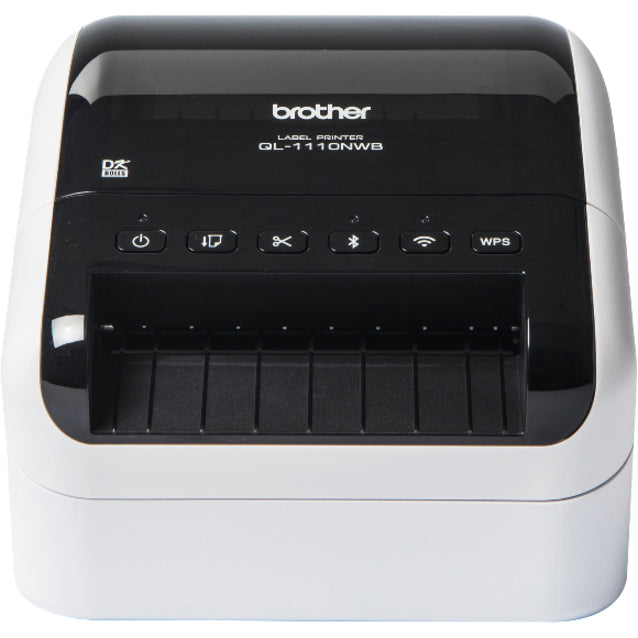 Image of Brother QL-1110NWB Wide Format, Professional Label Printer with Multiple Connectivity Options