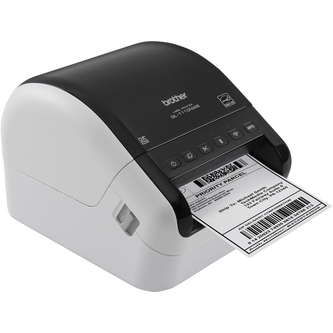 Image of Brother QL-1110NWB Wide Format, Professional Label Printer with Multiple Connectivity Options
