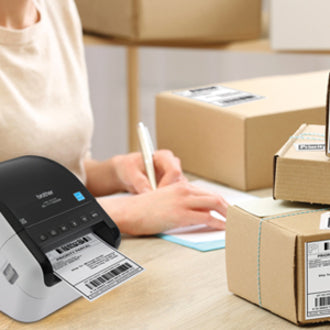 Image of Brother QL-1110NWB Wide Format, Professional Label Printer with Multiple Connectivity Options