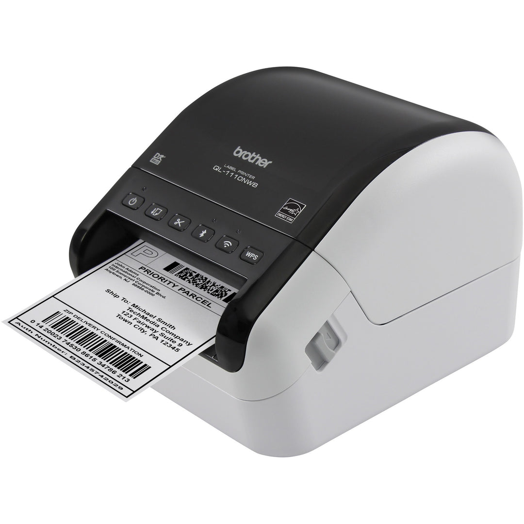 Image of Brother QL-1110NWB Wide Format, Professional Label Printer with Multiple Connectivity Options