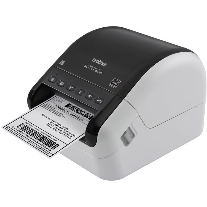 Image of Brother QL-1110NWB Wide Format, Professional Label Printer with Multiple Connectivity Options