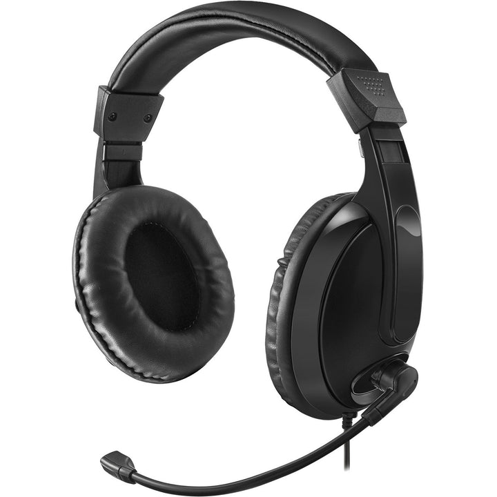 Image of Adesso Xtream H5 Binaural Over The Head Multimedia Headset with Mic, Black