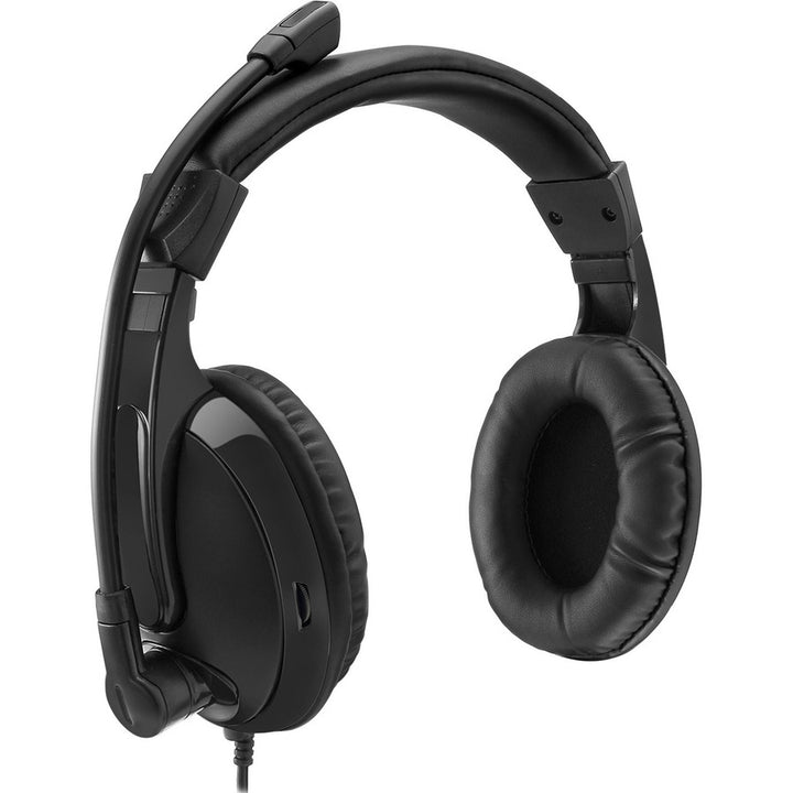 Image of Adesso Xtream H5 Binaural Over The Head Multimedia Headset with Mic, Black