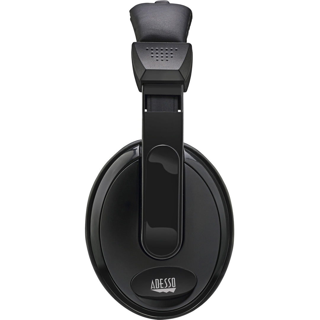 Image of Adesso Xtream H5 Binaural Over The Head Multimedia Headset with Mic, Black