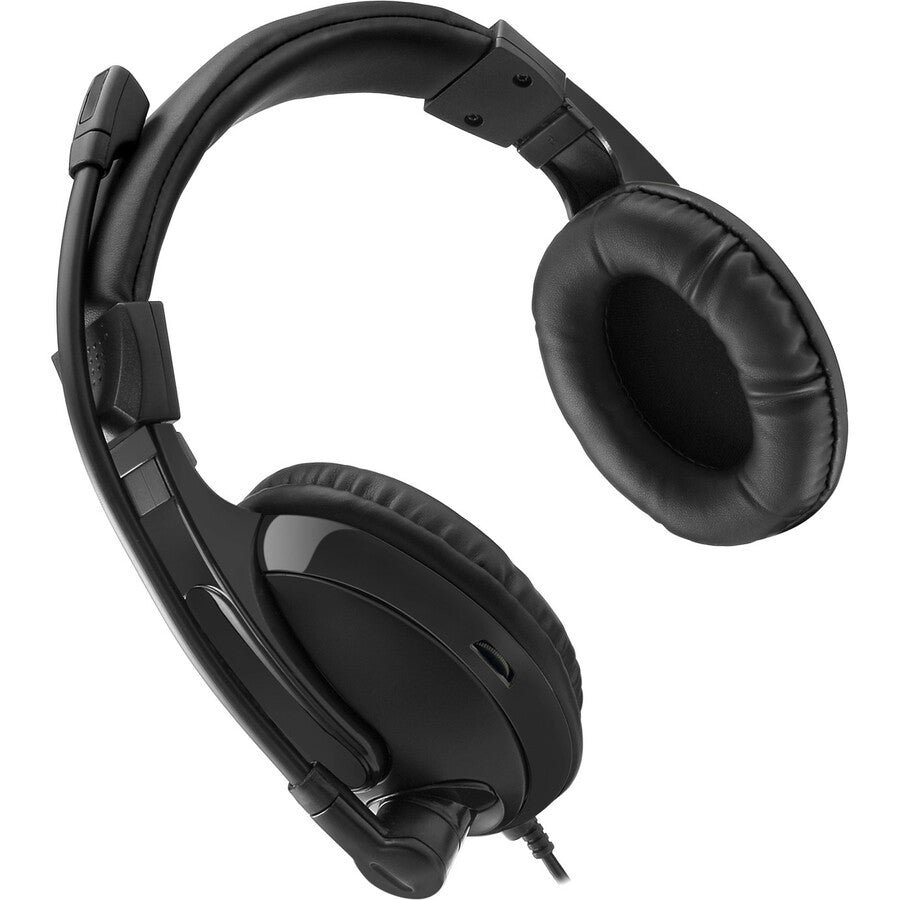 Image of Adesso Xtream H5 Binaural Over The Head Multimedia Headset with Mic, Black