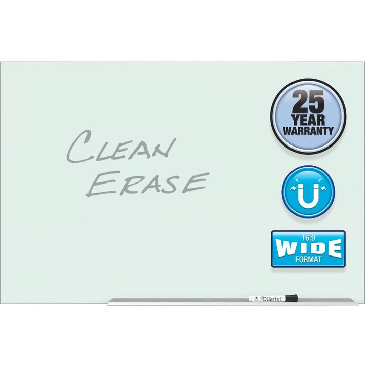 Image of Quartet® Dry-Erase Board, Glass, Magnetic, 85"x48", White
