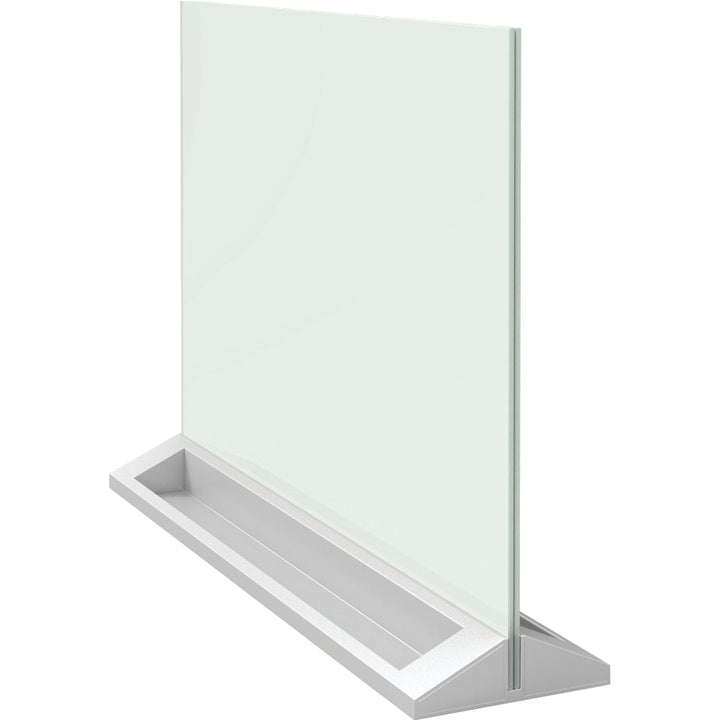 Image of Quartet® Desktop Magnetic Glass Dry-Erase Panel, 23" x 17", White Surface