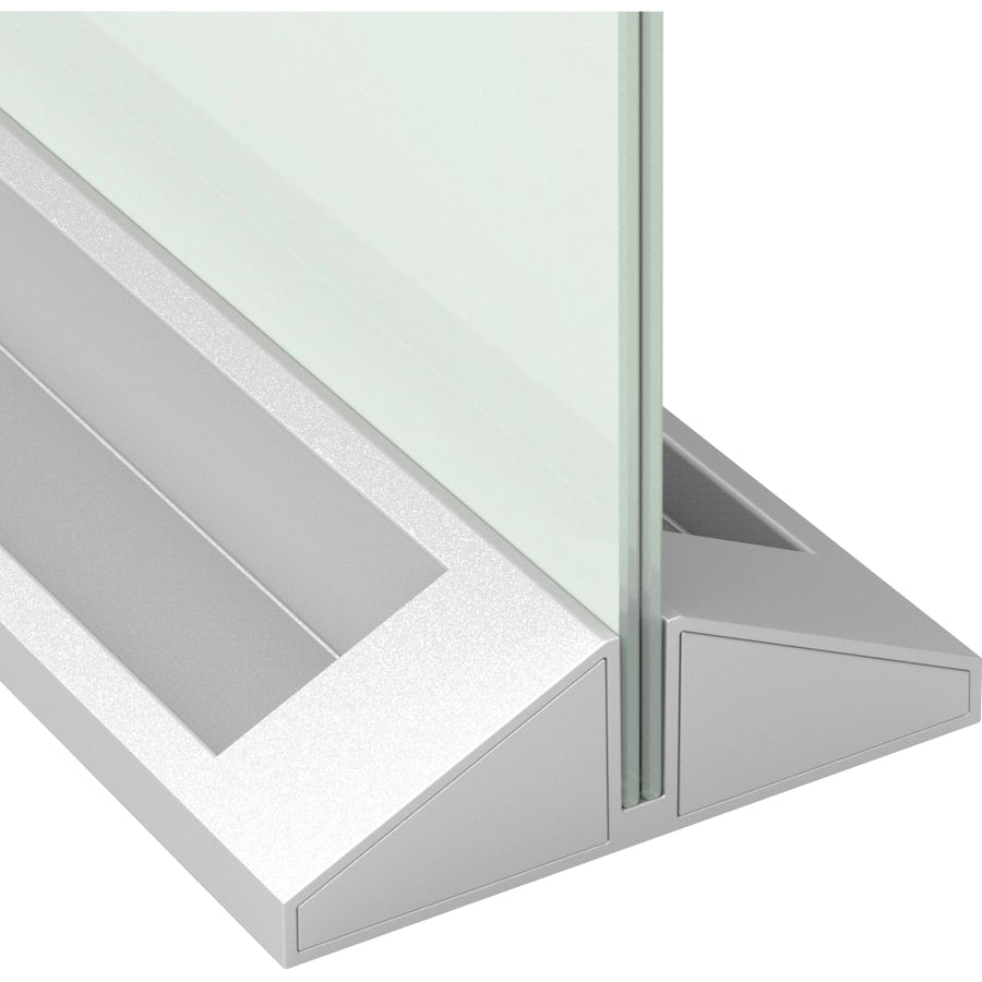 Image of Quartet® Desktop Magnetic Glass Dry-Erase Panel, 23" x 17", White Surface