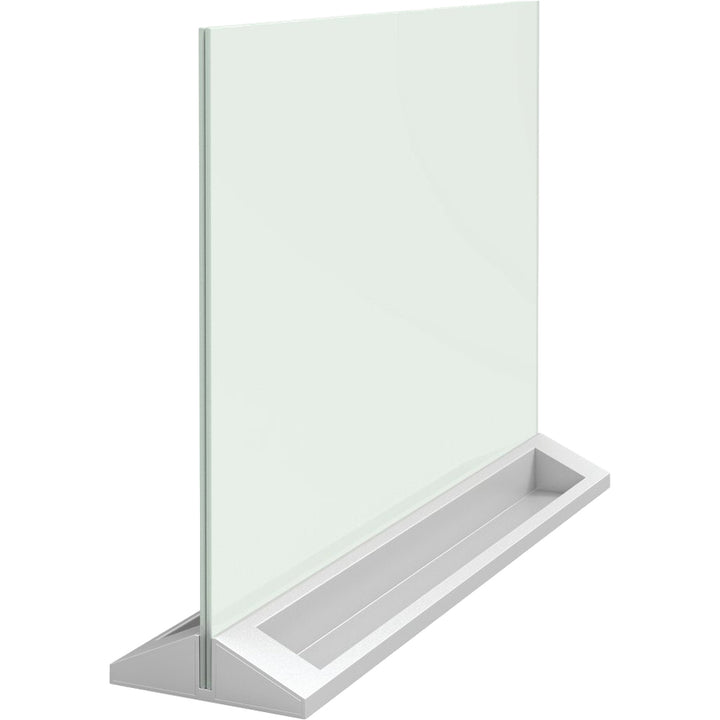 Image of Quartet® Desktop Magnetic Glass Dry-Erase Panel, 23" x 17", White Surface