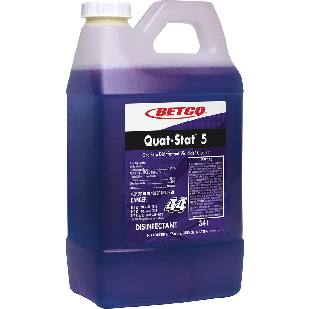 Image of Betco Corporation Disinfectant, 1-Step Cleaning, FastDraw, 2 Liter, 4/CT, PE