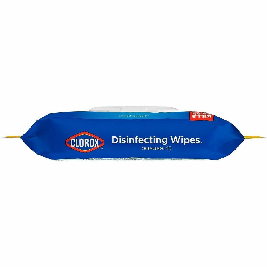 Image of Clorox 31404 Disinfecting Cleaning Wipes Flex Pack, Crisp Lemon, White, 75/Pack, 1 Each