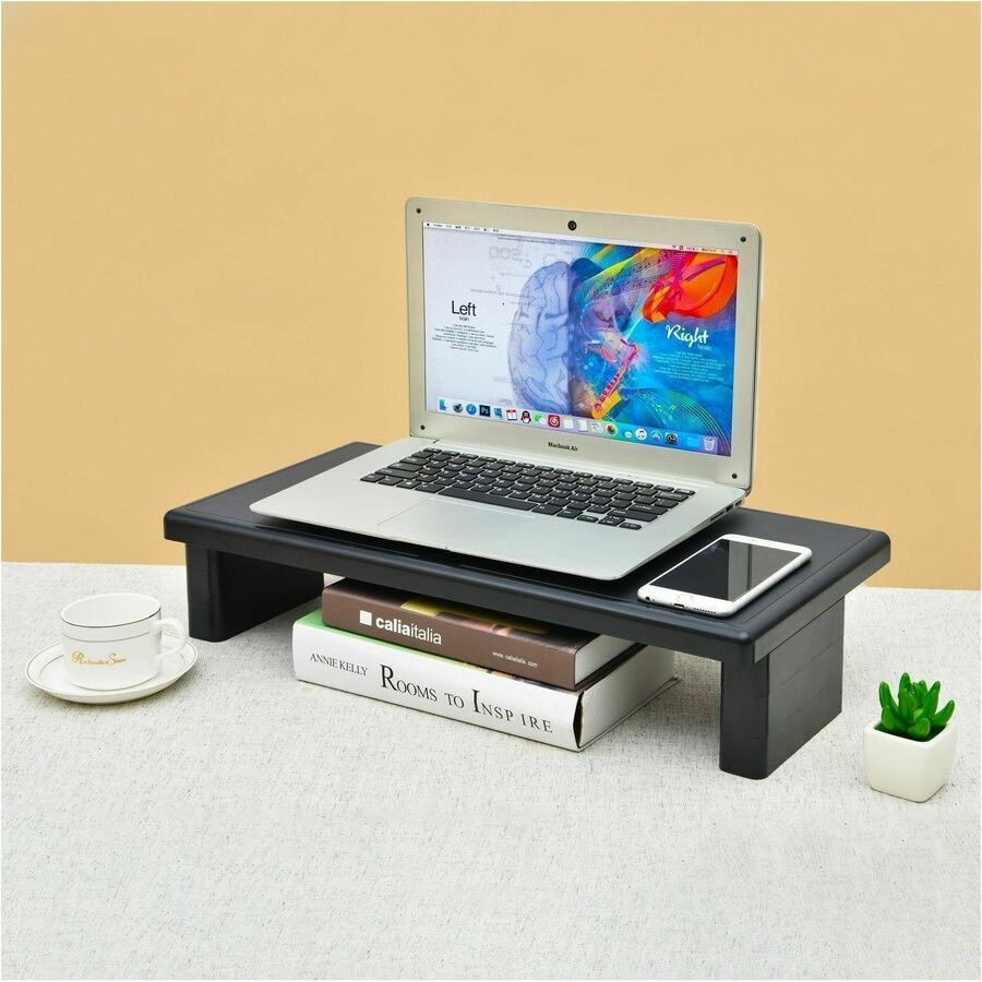 Image of Data Accessories Company Monitor Stand,Ultra-wide,66 lb Cap,22"x10-1/2"x4-4/5",BK