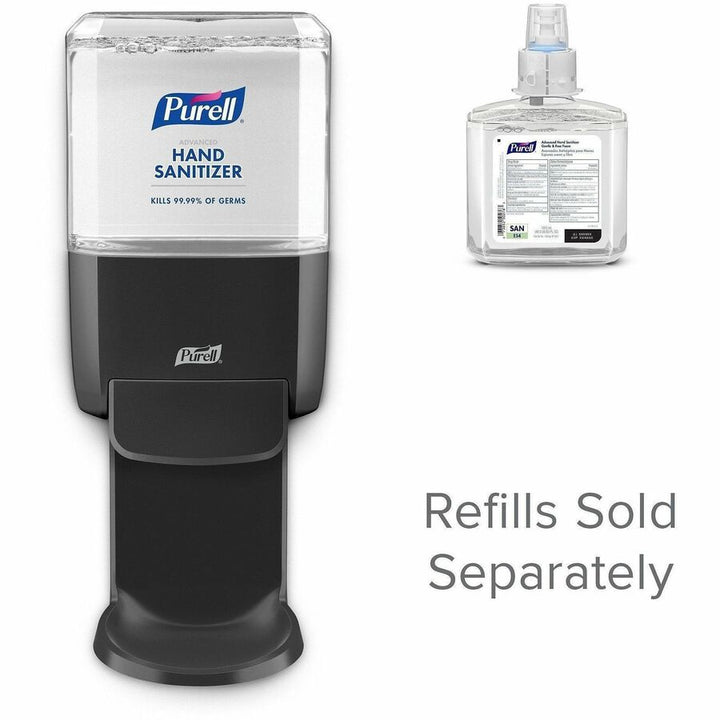 Image of PURELL® 502401 Hand Sanitizer Dispenser, Manual, 1.27 quart Capacity, Locking Mechanism, Durable, Wall Mountable, Graphite, 1 Each