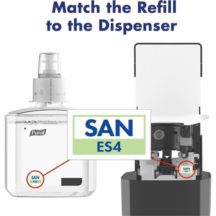 Image of PURELL® 502401 Hand Sanitizer Dispenser, Manual, 1.27 quart Capacity, Locking Mechanism, Durable, Wall Mountable, Graphite, 1 Each
