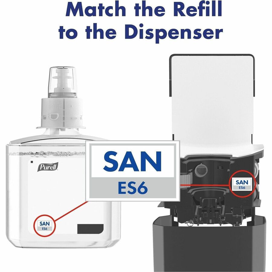 Image of PURELL® ES6 Touch-Free Hand Sanitizer Dispenser, Graphite (6424-01)
