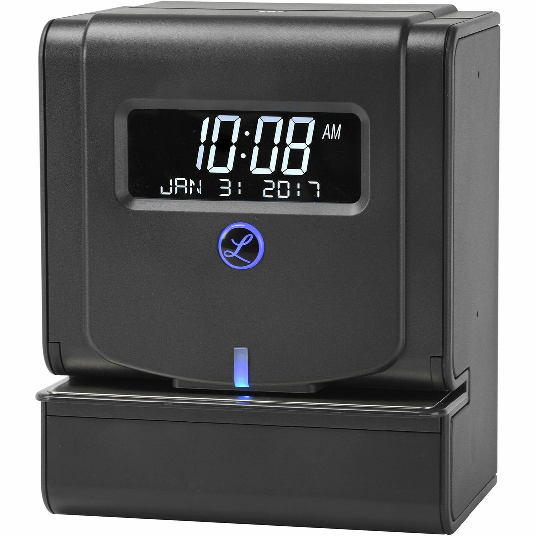 Image of Lathem® Time Time Clock, Thermal Print, 6"Wx8"Lx9-3/4"H, Black