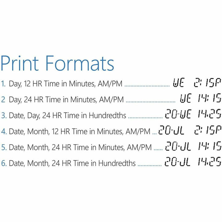 Image of Lathem® Time Time Clock, Thermal Print, 6"Wx8"Lx9-3/4"H, Black