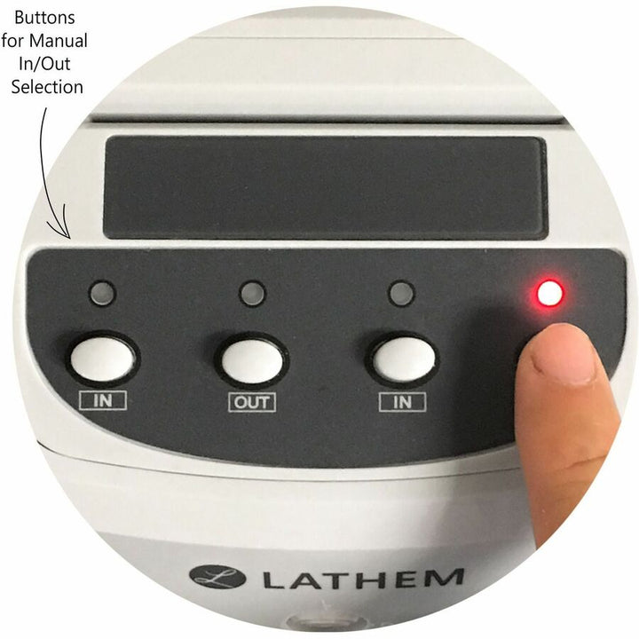 Image of Lathem® Time 400e Top-Feed Time Clock Bundle, Digital Display, White