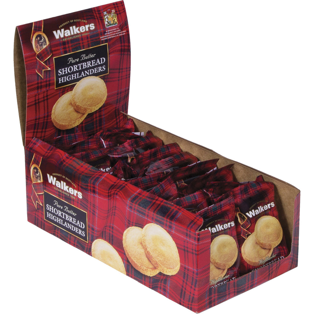 Image of Office Snax® Cookies, Shortbread Highlanders, 18/BX, Multi
