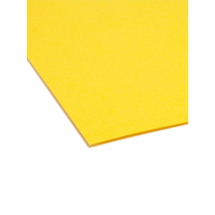 Image of Smead 11956 SuperTab Oversized Tab File Folders, 8 1/2" x 11", Assorted Tab Position, 11 pt., Blue, Green, Red, Yellow, 10% Recycled, 24 / Pack