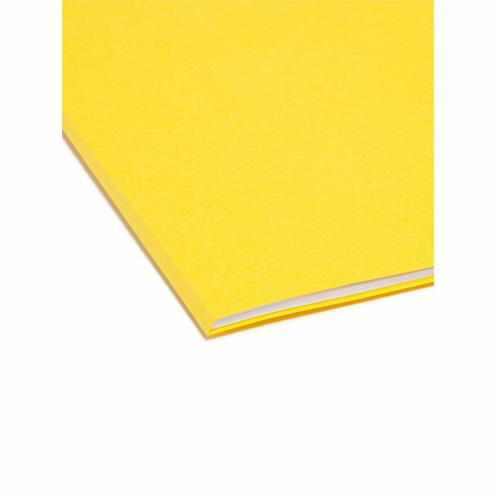 Image of Smead 11956 SuperTab Oversized Tab File Folders, 8 1/2" x 11", Assorted Tab Position, 11 pt., Blue, Green, Red, Yellow, 10% Recycled, 24 / Pack