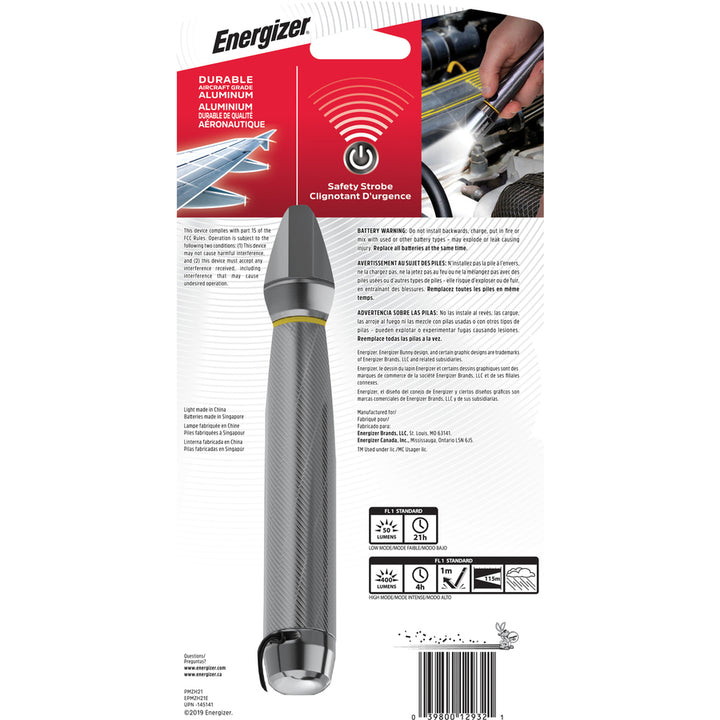 Image of Energizer® Vision HD, 2 AA Batteries (Included), Silver