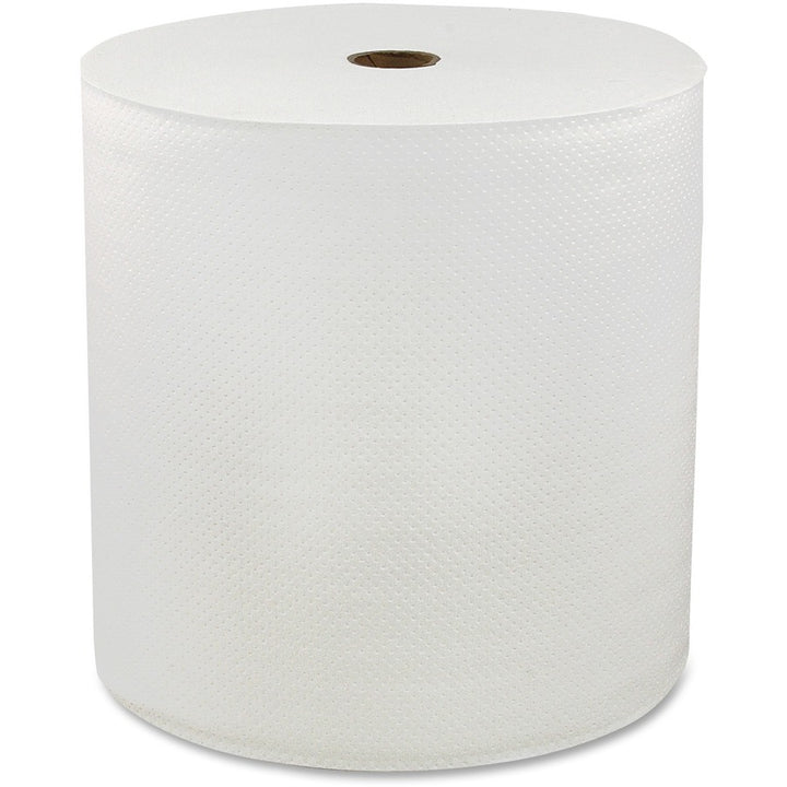 Image of Genuine Joe Hard Wound Roll Towel, 1-Ply, 7"x850', 390/PL, White