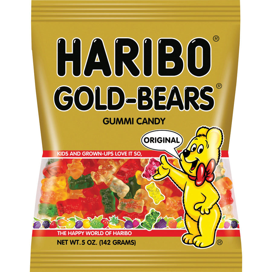 Image of Haribo® Gummy Candy, Haribo Gold Bears, 5oz, 12/CT, Multi