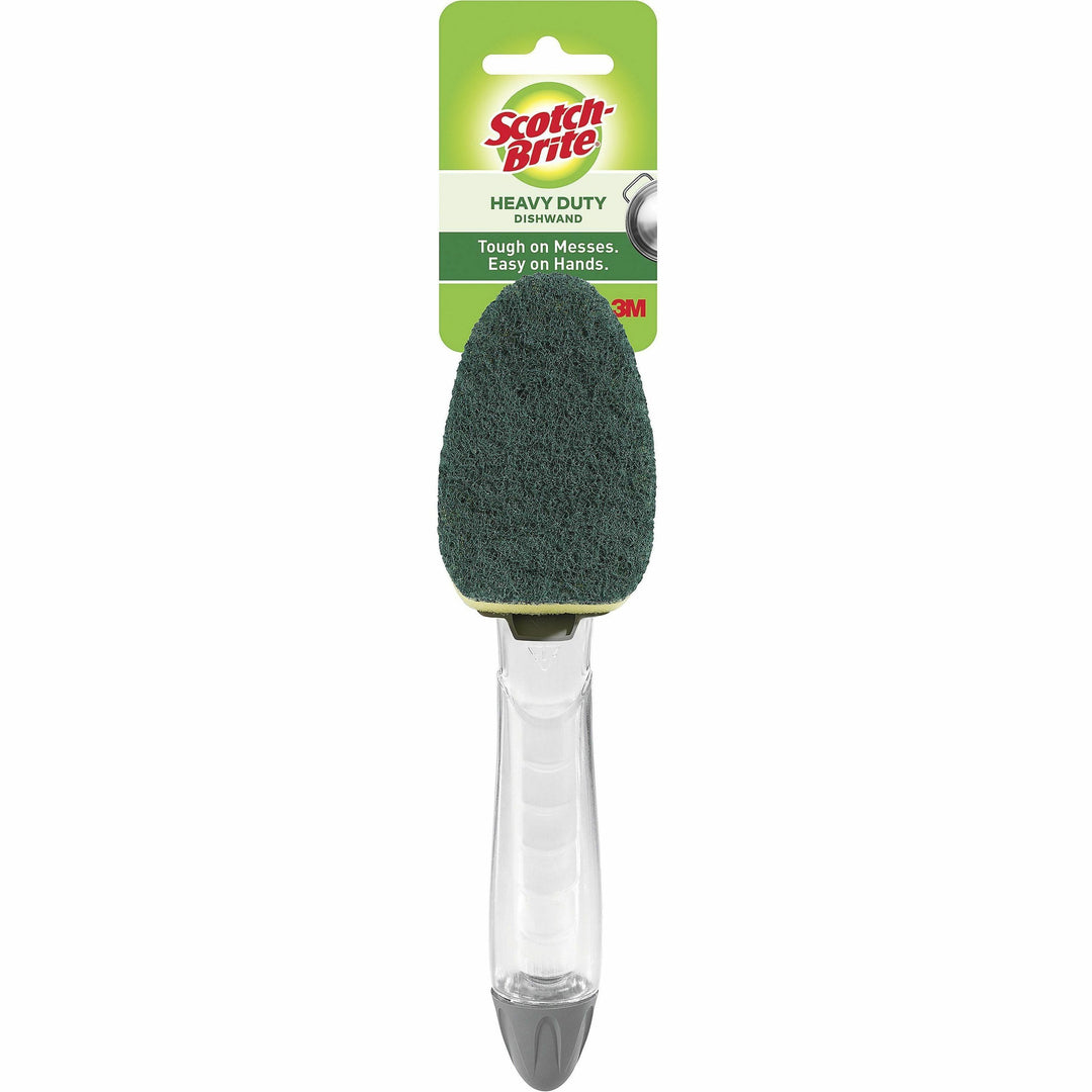 Image of Scotch-Brite 6504 Heavy-Duty Dishwand, 1 Each, Plastic, Green