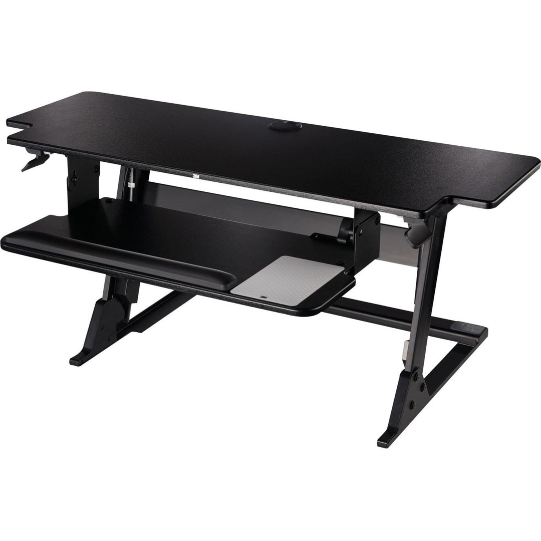 Image of 3M Precision Standing Desk, 42" X 23.2" X 6.2" To 20", Black