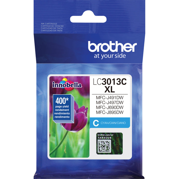 Image of Brother Innobella LC3013C High Yield Cyan Ink Cartridge (approx. 400 pages), 400 Pages, 1 Each