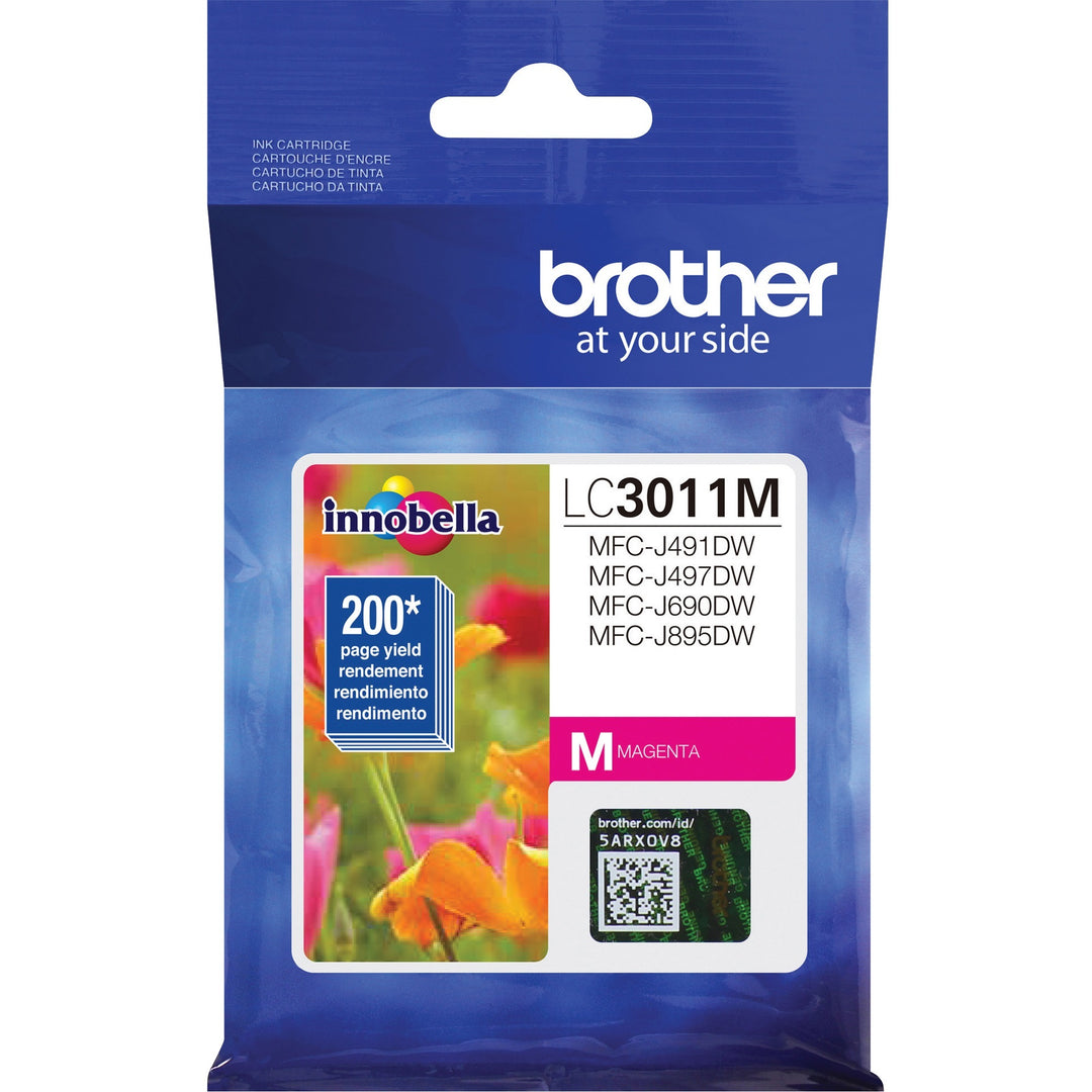 Image of Brother Innobella LC3011M Standard Yield Magenta Ink Cartridge (approx. 200 pages), 200 Pages, 1 Each