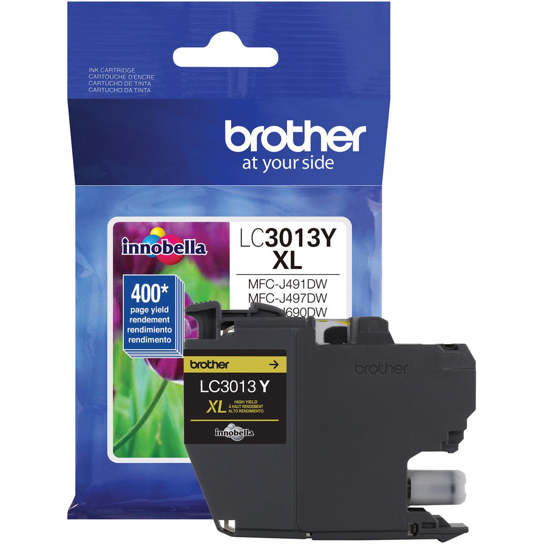 Image of Brother Innobella LC3013Y High Yield Yellow Ink Cartridge (approx. 400 pages), 400 Pages, 1 Each