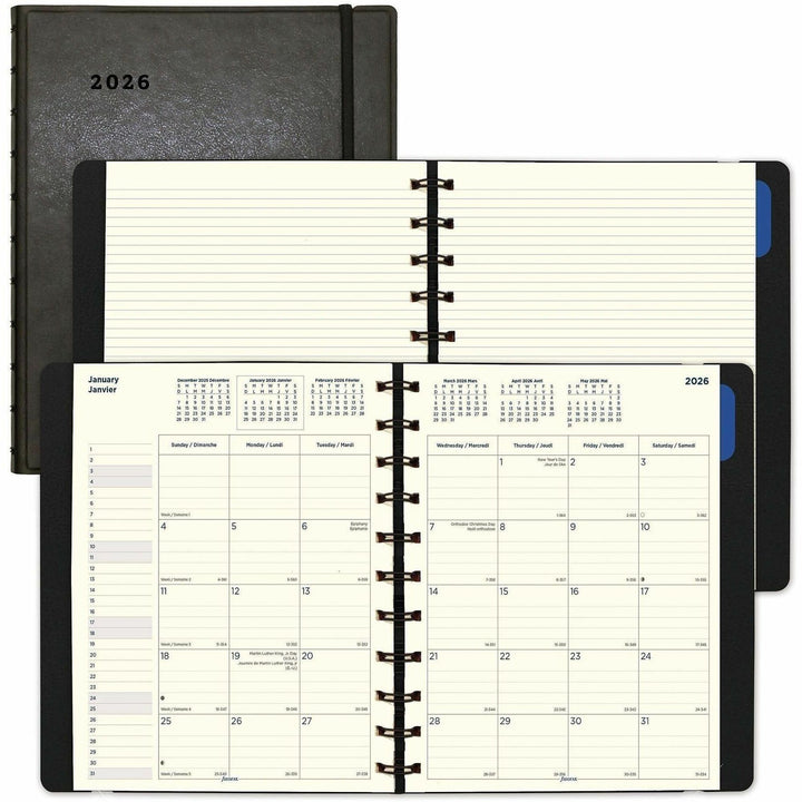 Image of Filofax® Soft Touch 17-Month Planner, 10.88 x 8.5, Black Cover, 17-Month: Aug 2024 to Dec 2025