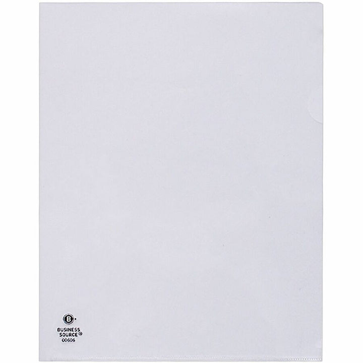 Image of Business Source File Holders, Poly, Water-resistant, 11"x8-1/2", 10/PK, CL