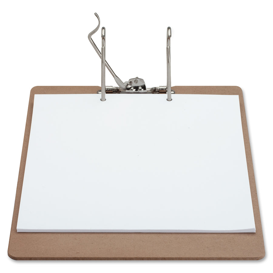 Image of Business Source Clipboard,w/Metal Lever,2" Cap,9"x14.5"x0.118",Brown