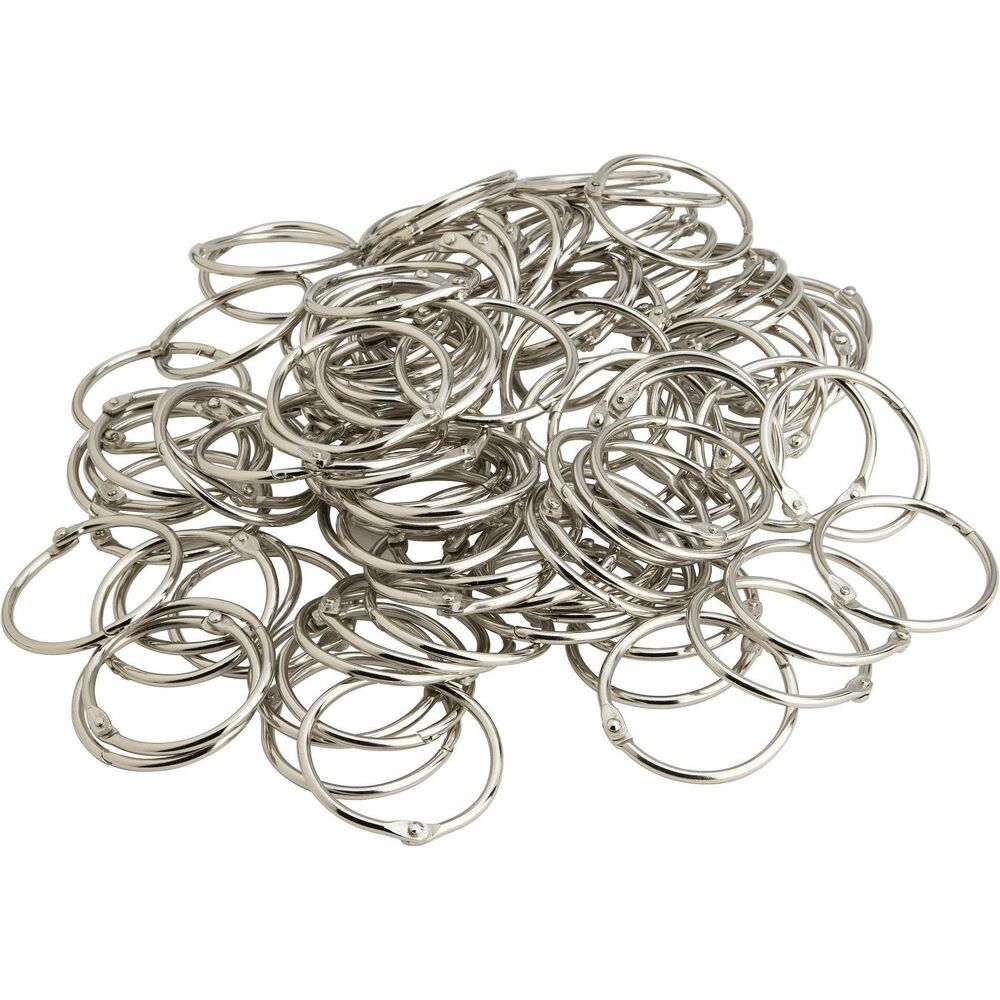 Image of Business Source Book Rings, 3" Diameter, 10/BX,5BX/BD, Silver