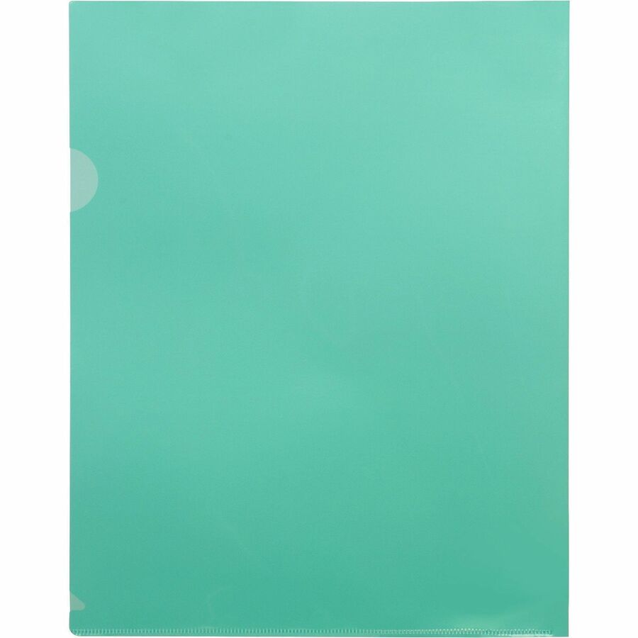 Image of Business Source File Holders, Poly, Transparent, 11"x8-1/2",10/PK,5PK/BX,GN