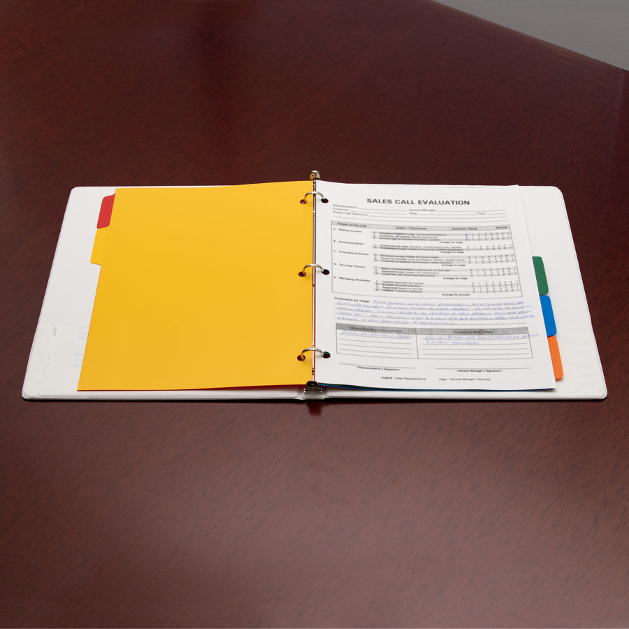 Image of Business Source Indexes, Poly, Pain Tab, 3HP, 8-1/2"x11", 5/ST, AST
