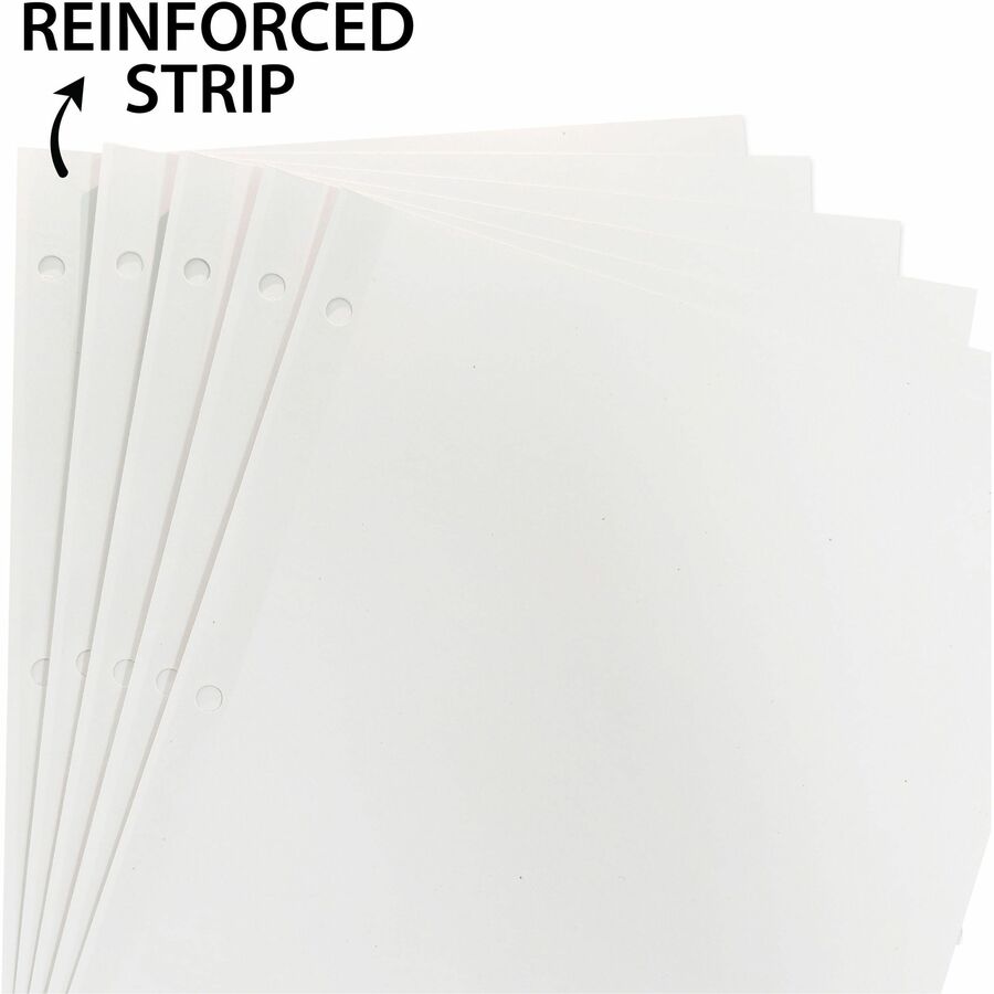 Image of Business Source Index Dividers,w/TOC Page,1-5, 5 Tabs/ST,11"x8-1/2",White