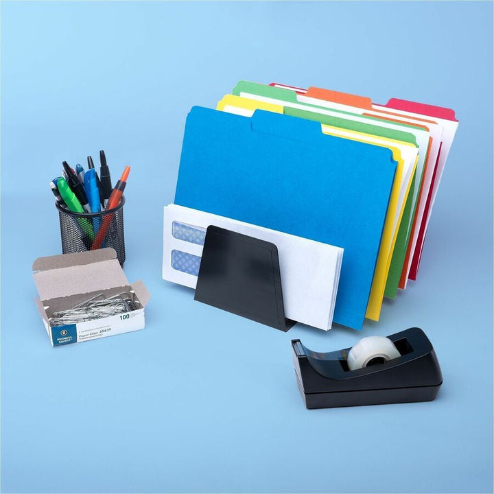 Image of Business Source Desk Sorter,7-Compartment,8-3/4"x5-1/2"x4-1/2",Black