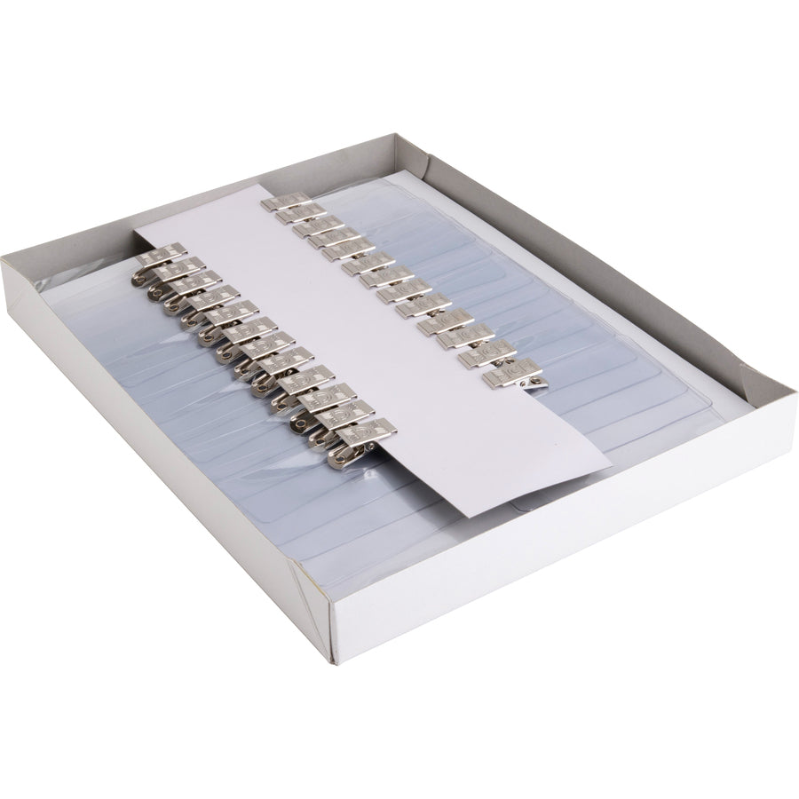 Image of Business Source Name Badge Kit,Top-Loading,w/Clip,3"x4",50/BX,Clear