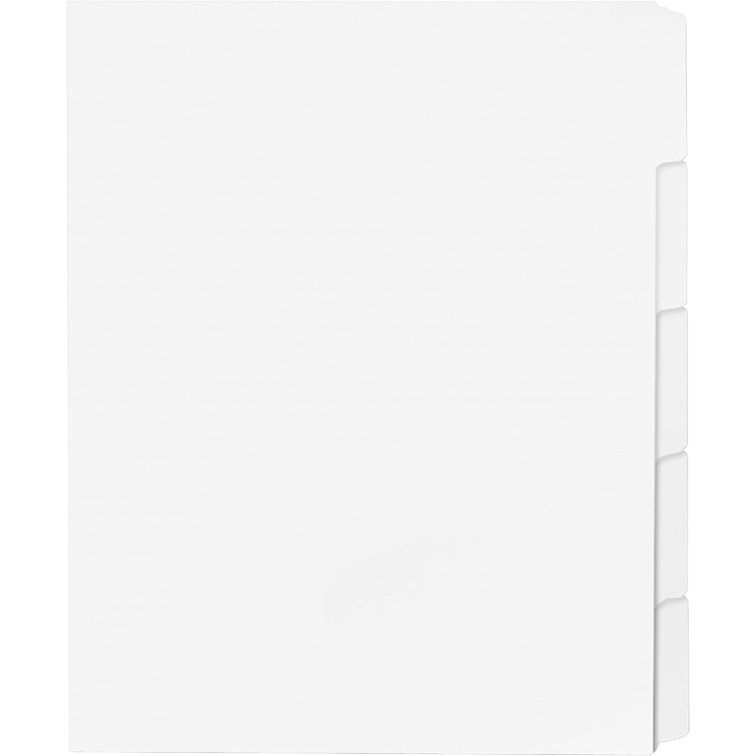 Image of Business Source Dividers w/Print-on Tabs,90 Bright, 8-1/2"x11", 50ST/BX, WE