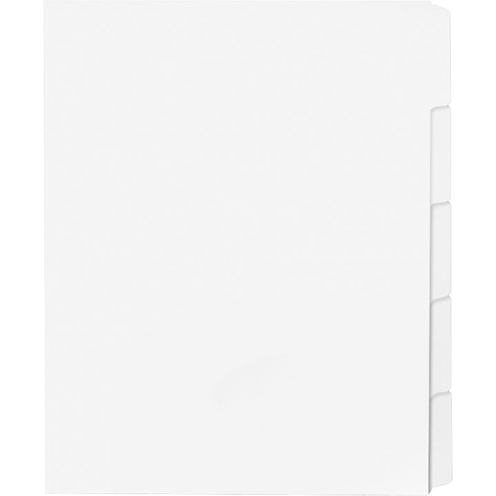 Image of Business Source Dividers w/Print-on Tabs,90 Bright, 8-1/2"x11", 50ST/BX, WE