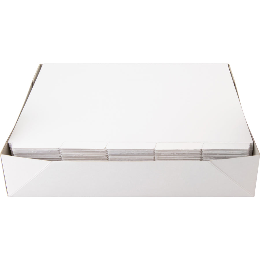 Image of Business Source Dividers w/Print-on Tabs,90 Bright, 8-1/2"x11", 50ST/BX, WE